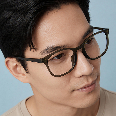 OWNDAYS | SUN Tan Brown Full Rim Wellington right side